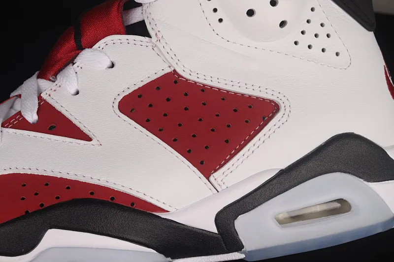 All categories Air Jordan Jordan series basketball shoes Air Jordan 6 Air Jordan "Carmine" AJ6 Joe 6 Rouge White Red 2021 replica high-top basketball shoes CT8529-106